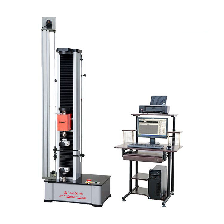 rubber tensile testing machine with long-travel extensometer